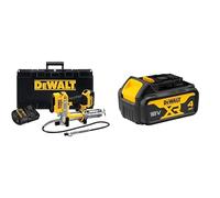 DEWALT - Pompe A Graisse Electrique Sur Batterie XR 18V 4Ah Li-Ion - DCGG571M1-QW - Sans Fil & Batterie XR 18V 4 Ah Li-Ion - Compatible Avec Tous Les Outils XR 18V Bricolage et Jardin