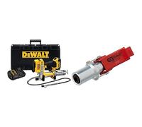 DEWALT - Pompe A Graisse Electrique Sur Batterie XR 18V 4Ah Li-Ion - Sans Fil - Pompe Graisse Avec Batterie Incluse & KS TOOLS Coupleur Rapide pour Pistolet à Graisse - 1/8" 980.1108 Couleur