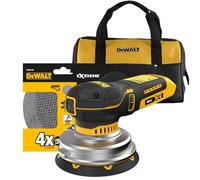 DEWALT Ponceuse excentrique sans fil 125 mm 18V XR, moteur brushless, vitesse variable 5 positions, avec sac souple et disques abrasifs, DCW211KN-XJ