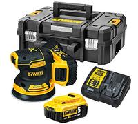 DeWALT DCW210P2 Ponceuse Excentrique XR (125mm/18V/2x5,0Ah) Tstak