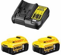 DeWALT Power Set (2 x 18V 5.0 Ah + DCB107)