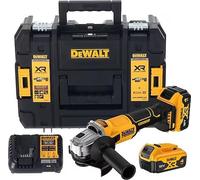 Meuleuse d'angle sans fil Dewalt avec moteur sans balais 18 V XR, 125 mm, 2 x 4 Ah DCG407M2T