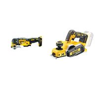 DEWALT Rabot Brushless XR 18V sans Batterie ni Chargeur DCP580N-XJ - Coffret TSTAK & Outil Oscillant Multi Cutter 18V Sans Fil Brushless - Livré avec Jeu d'Accessoires de Coupe et de Ponçage