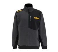 DEWALT Redland Sweat-Shirt de Travail pour Homme, Pull de Travail à Fermeture éclair 1/4 avec Poche de Poitrine, Pull en Coton mélangé, Coupe régulière avec Poignets et Ourlet côtelés, vêtement de