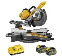 DeWALT Scie à onglets radiale XR FlexVolt DCS727T2 250 mm 54V Li-ion Brushless 2Ah