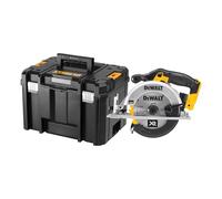 DEWALT - Scie circulaire 18V sans fil avec coffret TSTAK - 3700 trs/min - lame carbure 24 dents 165 mm - inclinaison de lame 50° - profondeur de coupe Max à 90° de 55 mm - DCS391NT- XJ