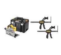 Dewalt Scie circulaire plongeante 1300 w dewalt - dws520kt & Serre-joints pour Rails de Guidage DWS5021, DWS5022, DWS5023 DWS5026-XJ
