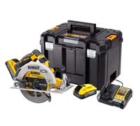 DeWALT DCS573H2T Scie circulaire manuelle sans fil (18V/2x5,0Ah PowerStack) Tstak