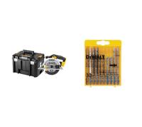 DEWALT - Scie Circulaire XR 18V - DCS391NT-XJ - Scie Circulaire sans Fil avec Coffret TSTAK & DT2294-QZ Lame de Scie Set 10pcs, Argent