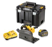 DeWALT - Scie plongeante sans fil 54 V 165 mm, 2 batteries FLEXVOLT 6,0 Ah, chargeur DCS520T2