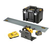 DeWALT - Scie plongeante sans fil 54 V 165 mm, 2 batteries FLEXVOLT 6,0 Ah, chargeur DCS520T2R