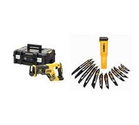 DEWALT - Scie Sabre Compact Brushless XR 18V Li-Ion & Lot De 12 Lames Pour Scie Sabre - DT2441L-QZ - lame scie sabre 2 x DT 2307L, 2 x DT 2308L, 1 x DT 2408L, 2 x DT 2300L, 2 x DT 2301L