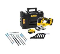 DeWALT - Scie sauteuse sans fil 18 V, avec accessoires, 2 batteries Li-Ion 5,0 Ah et chargeur. DCS334P2A
