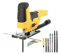 Dewalt Scie Sauteuse Sans Fil 18V/20V, 2800 tr/min, Électrique Sans Balais, LED, 7 Vitesses, Coupes Biseautées ±45°, 6 Lames