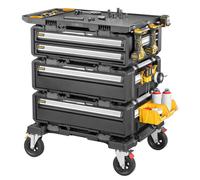 DeWALT - Set chariot, plan de travail et 3 mallettes à outils DWST60510-1