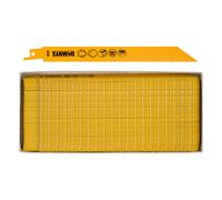 DeWalt Lame de scie sabre DT2323 – Bimétal 203 mm pour métaux jusqu'à 6 mm – 100 pièces