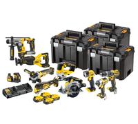 DeWALT - Set outils sans fil, batteries et chargeur, 18 pièces DCK1012P4T