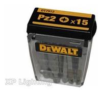 DeWalt Coffret d'embouts Toughcase DT7912-QZ PZ2 50 mm x15 pour perceuse-visseuse Argent