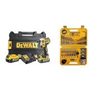 DEWALT - Visseuse à Chocs Brushless XR 18V Li-Ion 5Ah - DCF887P2-QW - Visseuse Électrique sans Fil avec Coffret TSTAK, 2 Batteries/Chargeur - 3 Vitesses (0-1000/2800/3250tr/min) & DeWalt