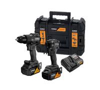 DeWALT - Ensemble perceuse à percussion et hocs sans fil 18 V, McLaren, 2 batteries Li-Ion XR 5,0 Ah, chargeur DCK2222MP2T