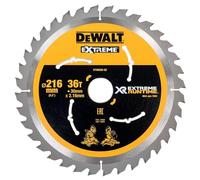DeWalt XR Extreme Runtime Lame de scie circulaire statique, 1 pièce, 216/30 mm 36 WZ/FZ, dt99569 de QZ Noir/Jaune