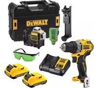 Dewalt.zestaw combo 12v dce089g+dcd701 dck212d2t