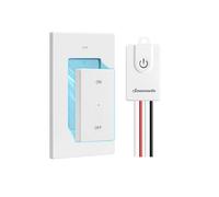 DEWENWILS Interrupteur Sans Fil 230 V, Télécommande Magnétique pour Lampe | Interrupteur Sans Fil Amovible, Portée de 30 m, Kit d’Interrupteur Mural pour Lampes et Ventilateurs, 3000 W, Blanc
