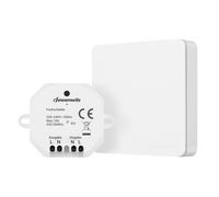 DEWENWILS Kit d'interrupteur va et vient sans fil - 1 récepteur + 1 interrupteur mural -230V 10A 2300W max - portée de 30m