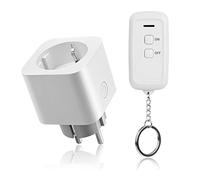 DEWENWILS Kit Prises Télécommandées Sans Fil, 16 A 3680 W, Blanc | Programmable et Extensible, Sans Fil, avec Télécommande, Kit Interrupteur Lumière pour Décoration de Fêtes, Portée 30 m