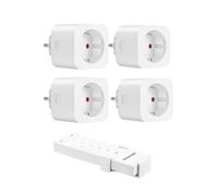 DEWENWILS Lot de 4 prises télécommandées et 1 télécommande, 16A/3680W, Prise EU Type E/F, Prise connectée