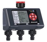 DEWENWILS Programmateur d'arrosage extérieur 3 voies - 4 programmes par zone- minuteur d'arrosage automatique pour jardin - étanche