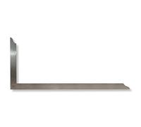 DEWEPRO® Équerre de charpentier 1000 mm - en acier inoxydable - très élastique grâce à l'acier à ressort - soudure à 4 points résistante à la rupture - fer d'angle 100x38cm outil de charpenterie