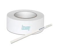 DEWEPRO KNAUF® Bande Renforcement Anti-Déchirure en Papier pour Joints - Rouleau 75 m x 50 mm - Idéale pour Surfaces Plaques de Plâtre et Réparations de Fissures - Inclus : 1 Crayon de Charpentier