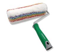 DEWEPRO® Rouleau de peinture de 25 cm avec étrier enfichable - Rouleau de peinture à poils longs avec poignée ergonomique à 2 composants - Convient pour les peintures à émulsion, les peintures
