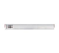 DEWEPRO® Trapèz/HA - Lame de kart combinée en aluminium - Règle de retrait avec profil combiné - Règle de direction - Latte en aluminium - Longueur : 150 cm (1,5 m)