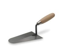 DEWEPRO Truelle Italienne 180mm - Truelle Pro Enduit en Acier Inoxydable - Manche Bois Ergonomique - Col Droit - Outil Maçonnerie Mortier Putz Spatule Rénovation