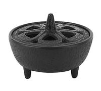 DeWin Bruleur Encens, Porte Encens Fonte Brûleur D'aromathérapie D'encens en Forme de Lotus en Fonte pour la Décoration de la Maison