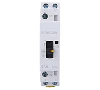 DEWIN Commutateur de Contacteur AC Domestique BCH8-25M avec Fonction Manuelle 2P 25A 24V(2NO)