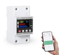 DeWin Compteur d'énergie Intelligent WiFi, Protecteur de Réenclenchement Intelligent sur Interrupteur de Disjoncteur Protecteur de sous Tension 63A AC 230V