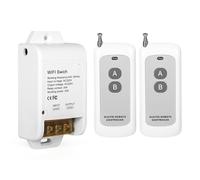 DEWIN Interrupteur WiFi, Commutateur de Télécommande Sans Fil 30A Module Récepteur de Relais de Commutateur à Distance pour Porte à Rouleau de Pompe à Moteur de Lampe AC220V