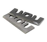DEWIN Lames de Rabot，Lames de Couteaux à Raboter à main HSS 3-1/4' Réaffûtables Lame Rabot électrique pour Hitachi P20ST P20SF P20SB P20A FP20SA 2 pièces 82x29x3mm (argent)