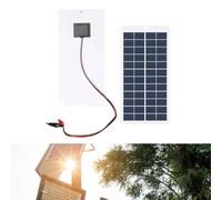 DeWin Panneau Solaire,15W12V Panneau Solaire polycristallin Chargeur Panneau Solaire Chargeur de Batterie Panneau Solaires de Cellules pour Campeurs, Maisons Jardin, Bateaux (avec Clip de Batterie)