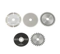 DEWIN Pares de Scie Circulaire Diamètre Intérieur 5pcs 85 Mm TCT 15 Mm Mini Carbure des Lames de Scie Circulaire Extérieure 3,35 Pouces Intérieures 0,59 Pouce pour L'outil de Coupe