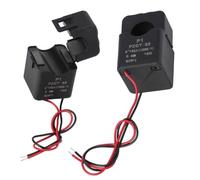 DEWIN PZCT-02 Transformateur de courant，Capteur Bobine Transformateur Snap Joint Structure Split Coil Core Capteur pour 100 A Energy Meter Mini Split Base Transformateur de Courant（black）