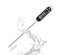 DEWIN Thermometre eau Chaude, Thermomètre de Cuisson avec Écran LCD Thermomètre Numérique Digital avec Sonde Longue Haute Précision pour BBQ Huile Viande Nouriture Lait Vin