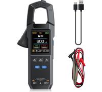 DewinLVD Pince Ampèremétrique Numérique, Multimetre AC DC avec Éclairage LED Ampèremètre 10000 Counts Clamp Meter Mesure la Résistance Capacité Tension Courant Température Fréquence Diodes