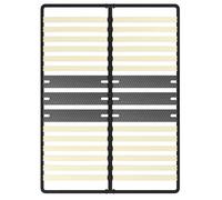 DEWINNER Cadre lattes 140x200 cm, 2x15 Lattes Peuplier Naturel