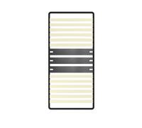 DEWINNER Cadre lattes 90x200 cm, 1x15 Lattes Peuplier Naturel