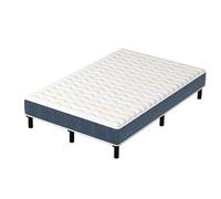 DEWINNER Combinaison lit matelas 120x190 cm, Matelas a mousse+ Cadre de Lit en Fer