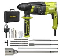 DEWINNER marteau perforateur 1100W 3.4J, 0-1500rpm/5500bpm, 4 fonctions